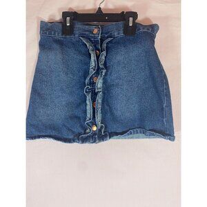 Tommy Bahama Girls Size M Denim Blue Ruffle Skirt